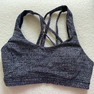 Lululemon Grey Patterned Free to be Serene Bra